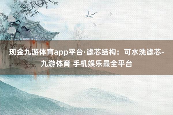 现金九游体育app平台·滤芯结构：可水洗滤芯-九游体育 手机娱乐最全平台