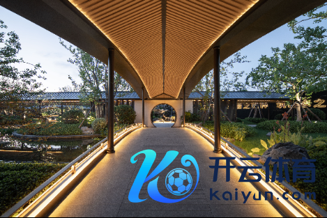 （东望府园林实景图）